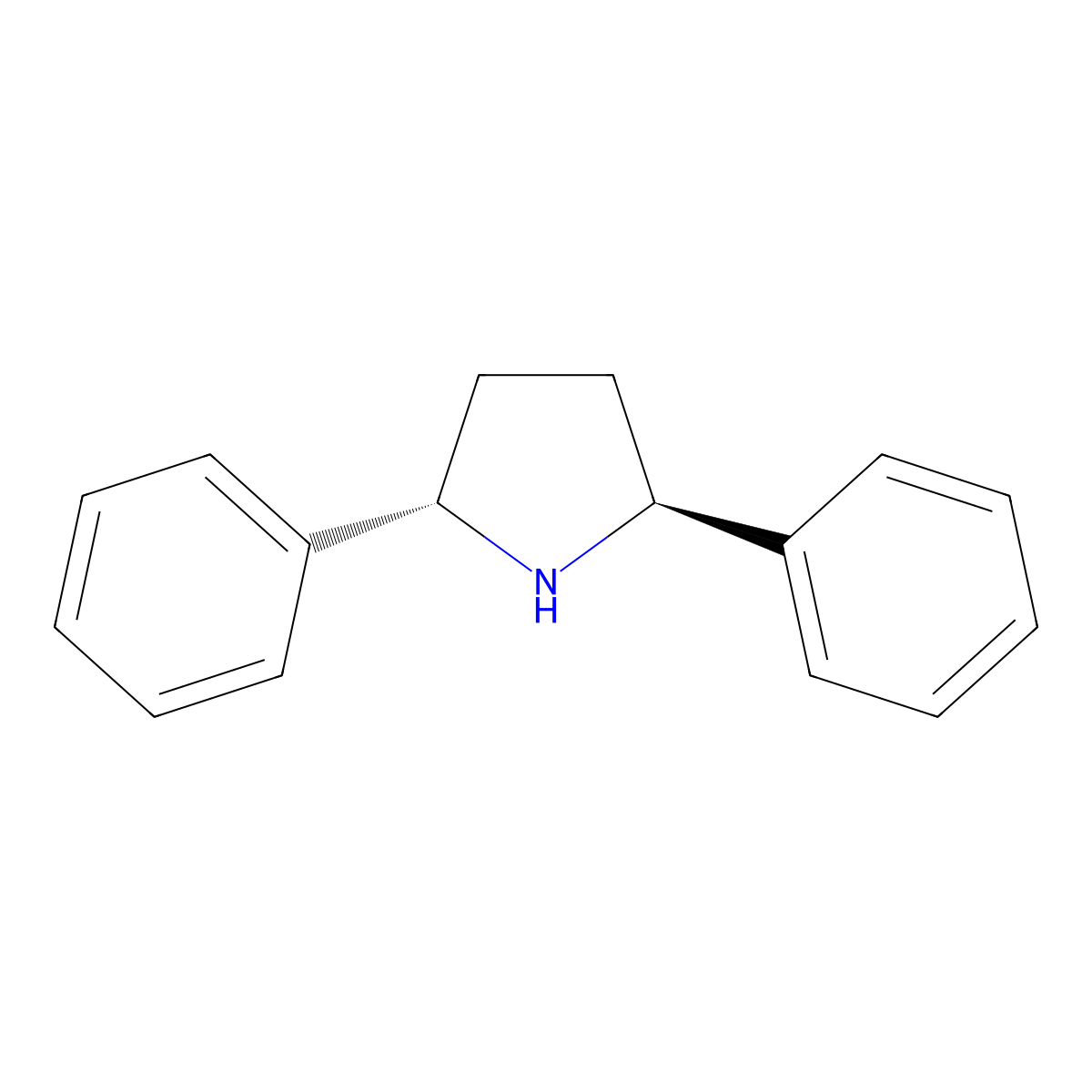 (2S,5S)-2,5-diphenylpyrrolidine molecular structure, CAS 295328-85-7
