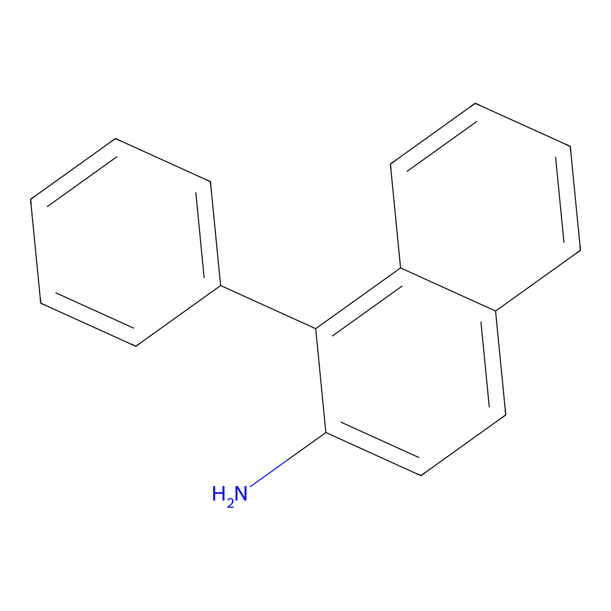 1-Phenylnaphthalen-2-amine molecular structure, CAS 29533-25-3