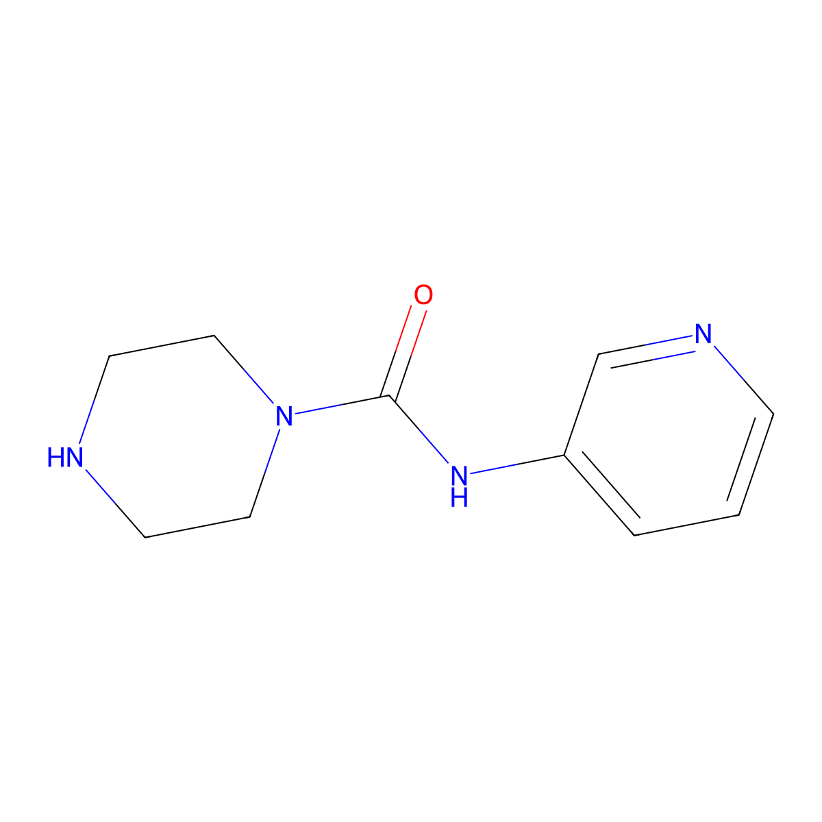 N-(Pyridin-3-yl)piperazine-1-carboxamide molecular structure, CAS 295341-46-7
