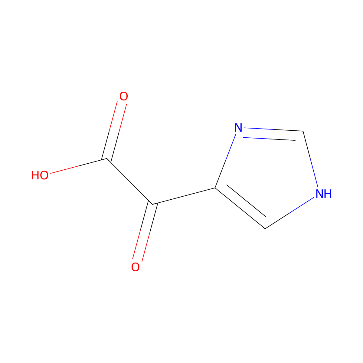alpha-Oxo-1H-imidazole-5-acetic acid molecular structure, CAS 295345-28-7