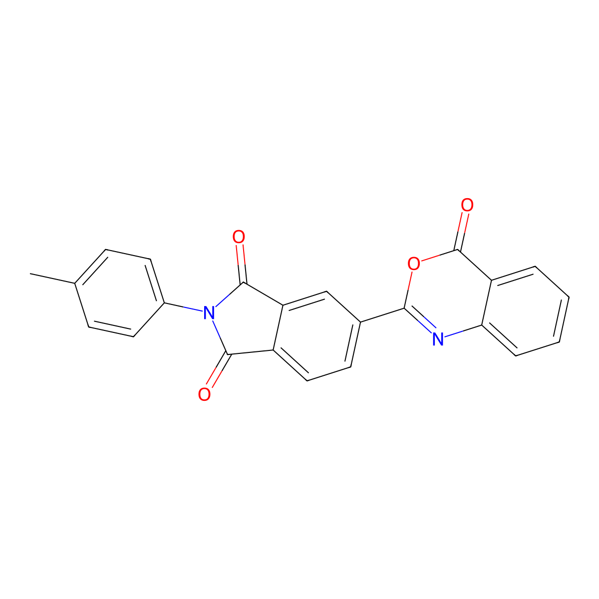 2-(4-methylphenyl)-5-(4-oxo-4H-3,1-benzoxazin-2-yl)-1H-isoindole-1,3(2H)-dione molecular structure, CAS 295347-45-4