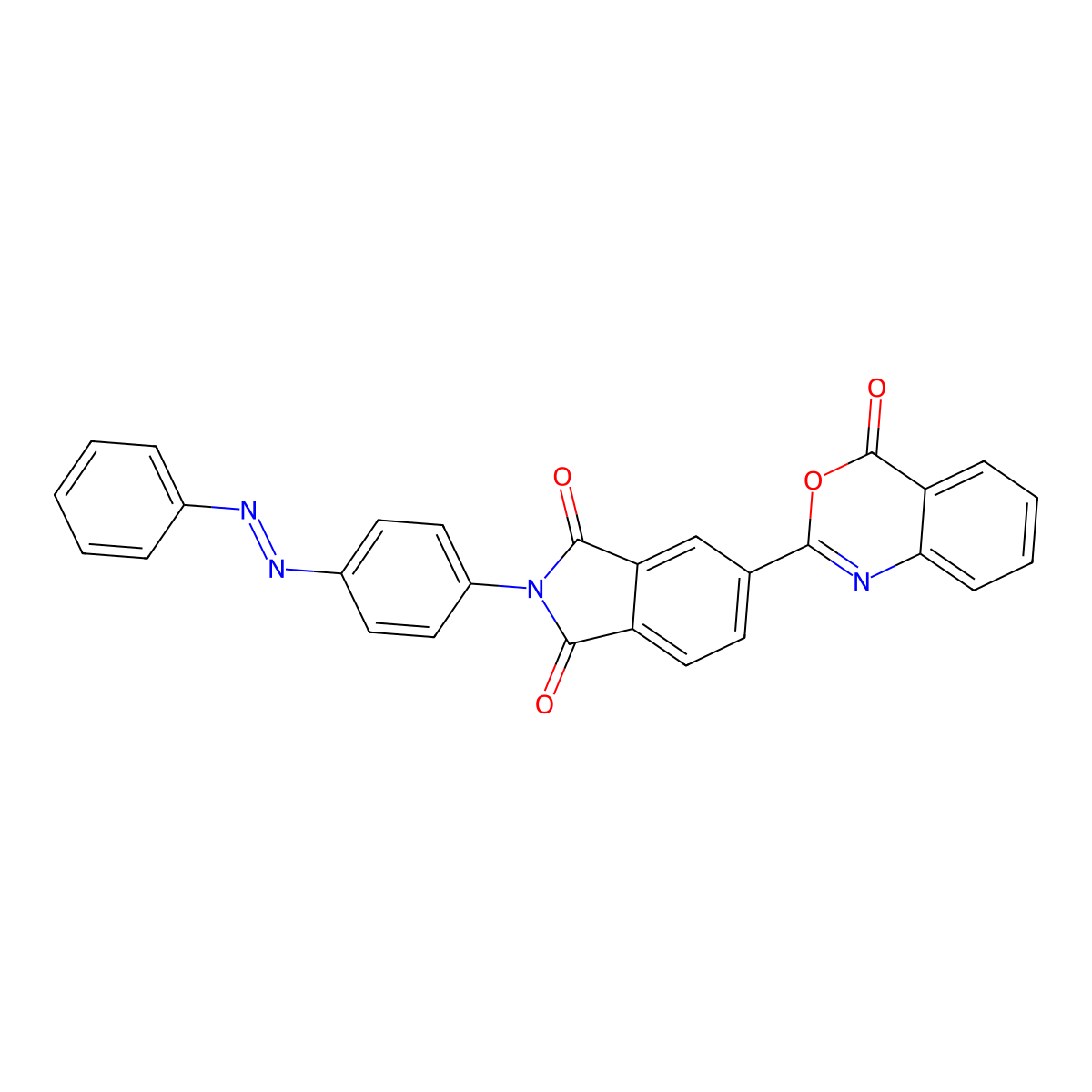 5-(4-oxo-4H-3,1-benzoxazin-2-yl)-2-{4-[(E)-phenyldiazenyl]phenyl}-1H-isoindole-1,3(2H)-dione molecular structure, CAS 295348-56-0
