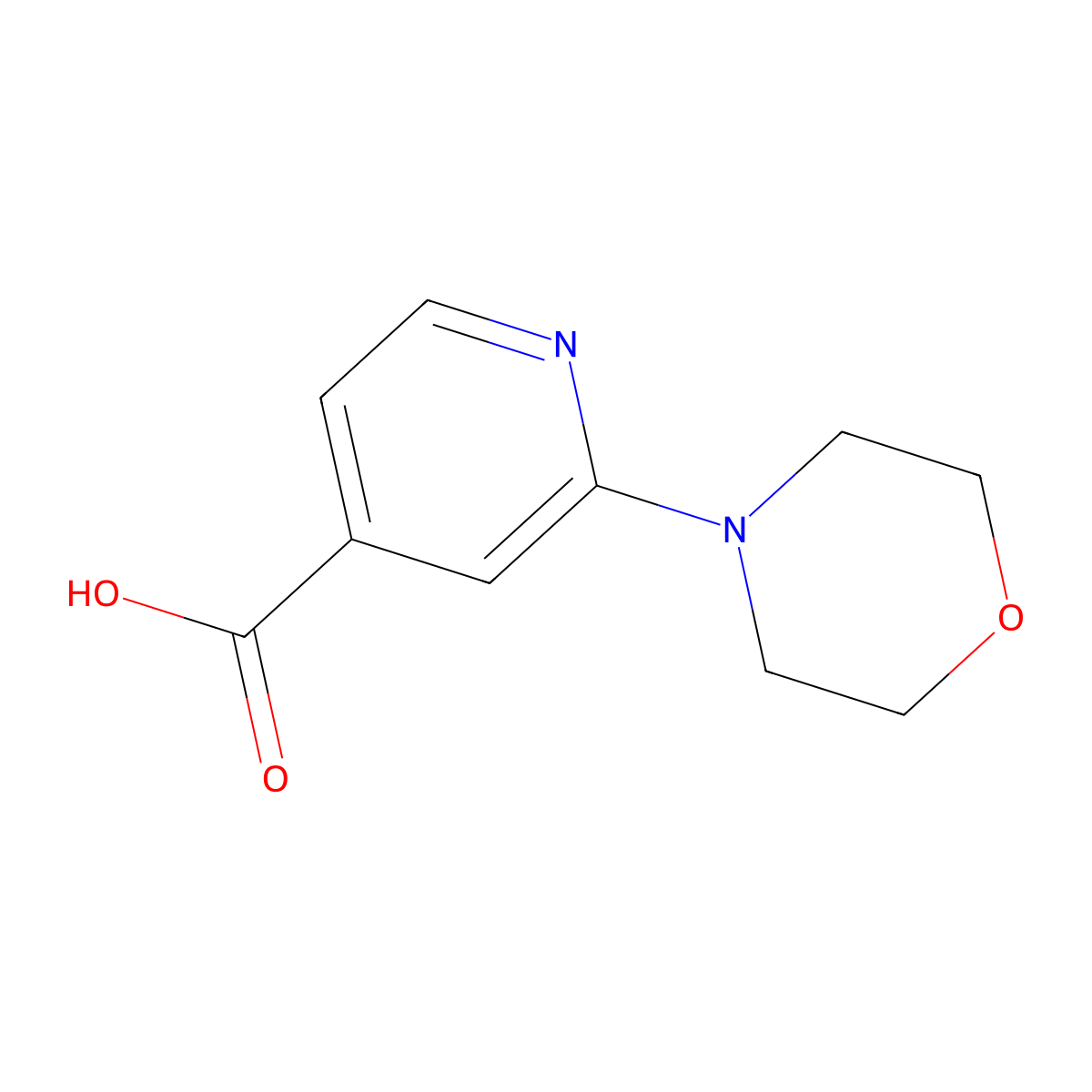 2-(Morpholin-4-yl)isonicotinic acid molecular structure, CAS 295349-64-3