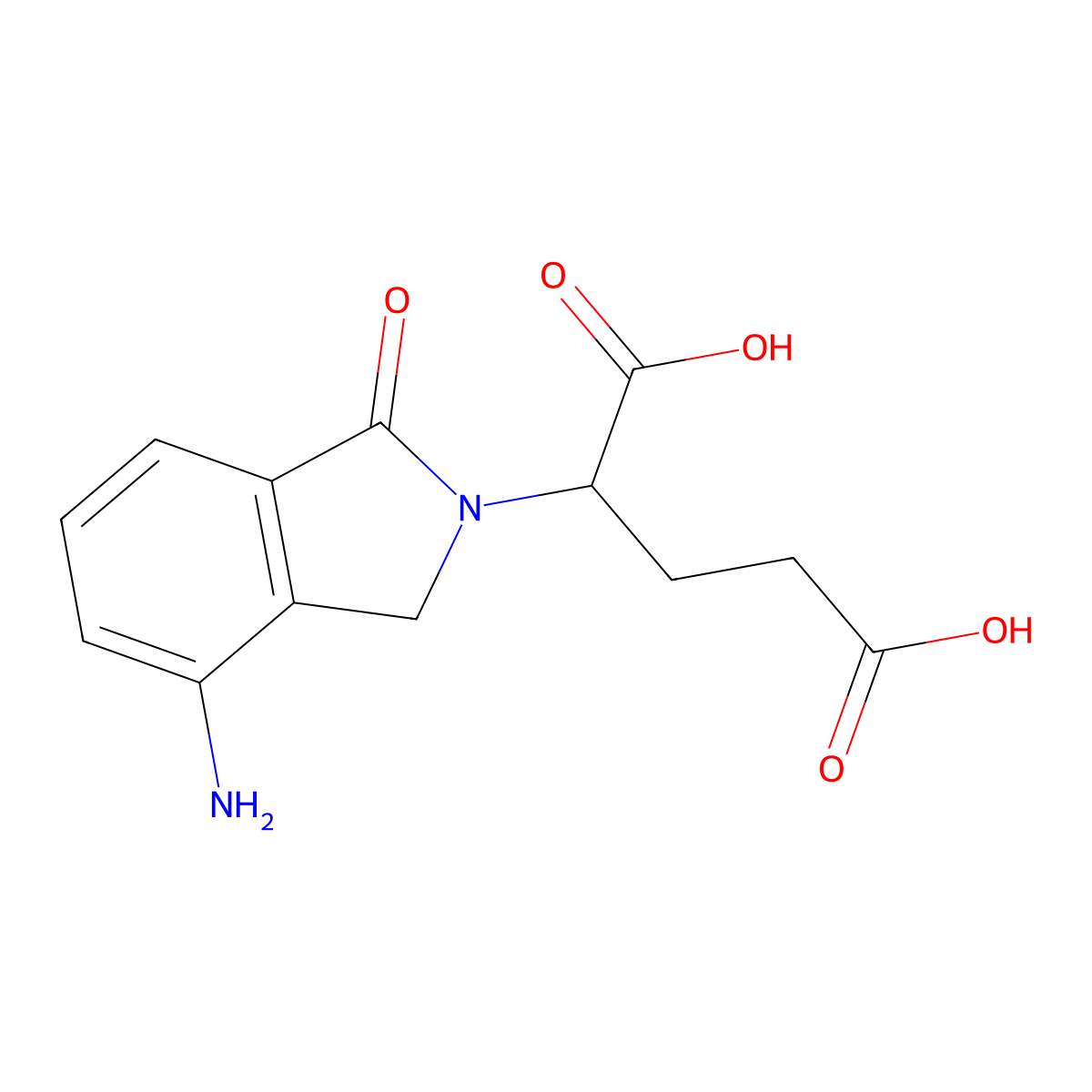 2-(4-Amino-1-oxoisoindolin-2-yl)pentanedioic acid molecular structure, CAS 295357-66-3