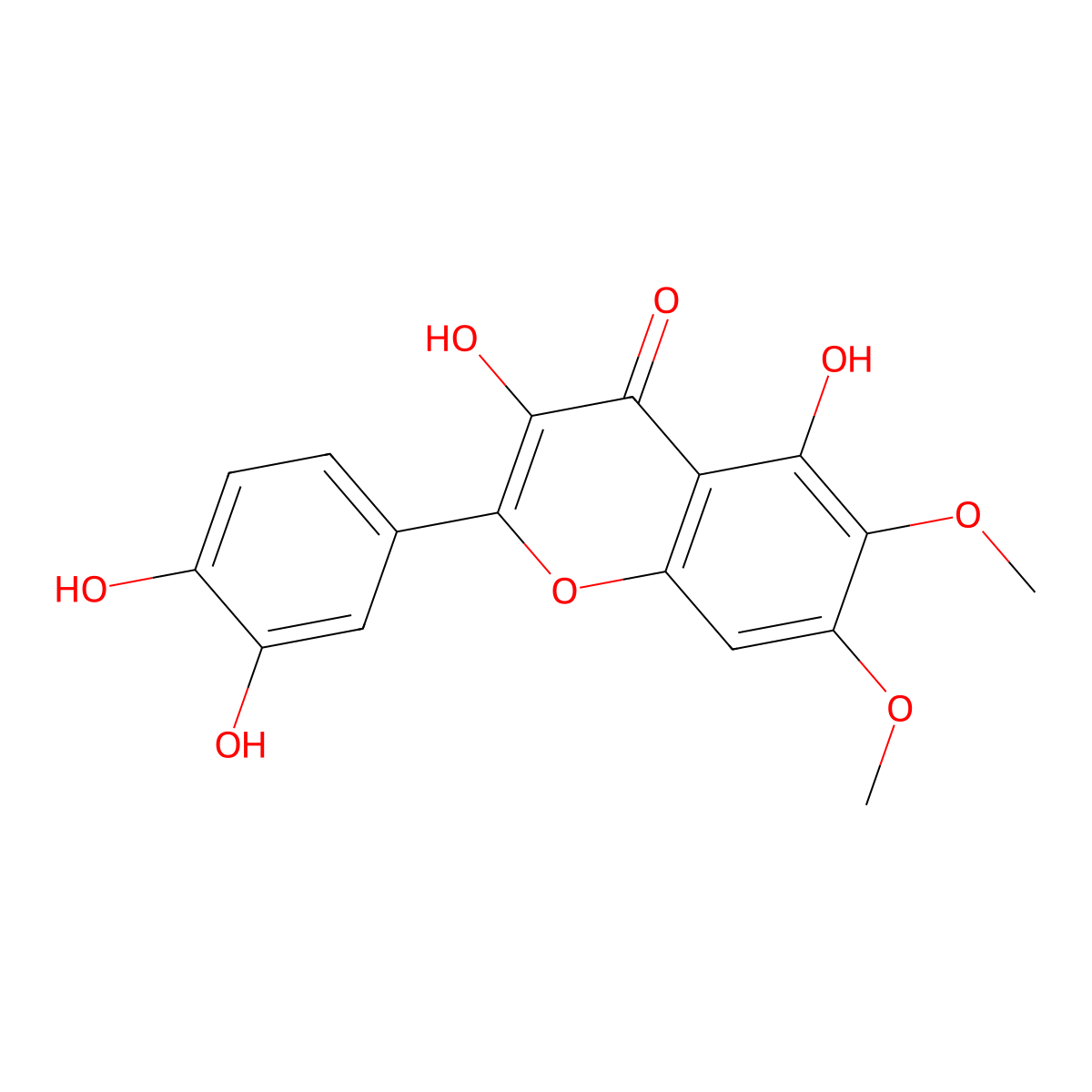 Eupatolitin molecular structure, CAS 29536-44-5