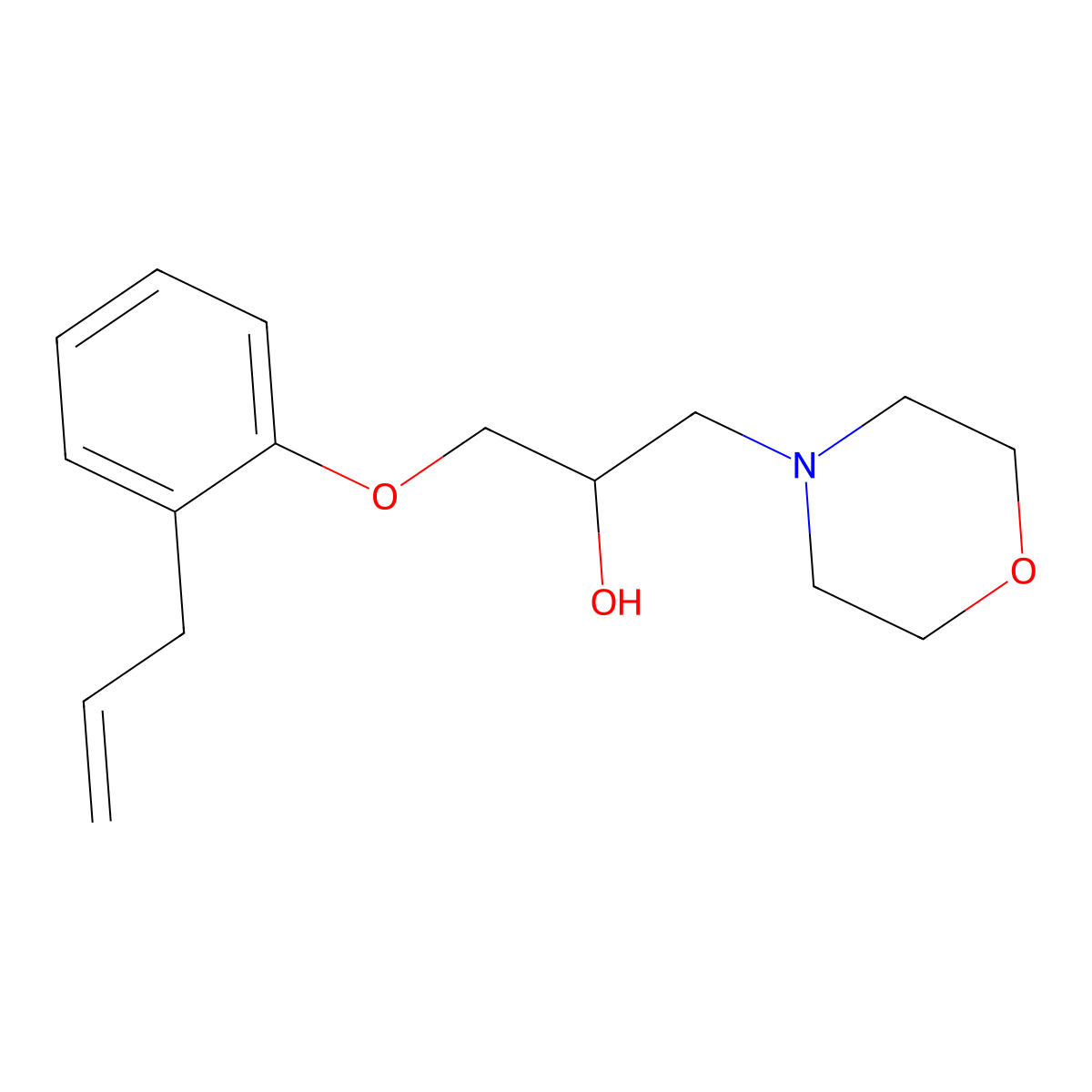 1-(2-Allylphenoxy)-3-morpholinopropan-2-ol molecular structure, CAS 295360-20-2