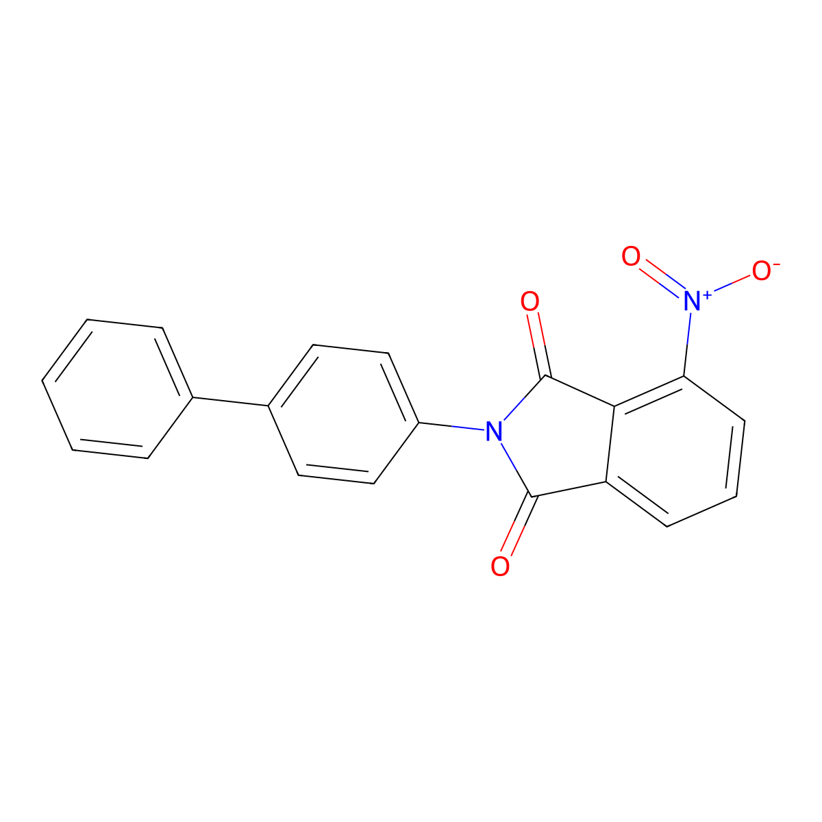 2-([1,1'-Biphenyl]-4-yl)-4-nitroisoindoline-1,3-dione molecular structure, CAS 295360-78-0