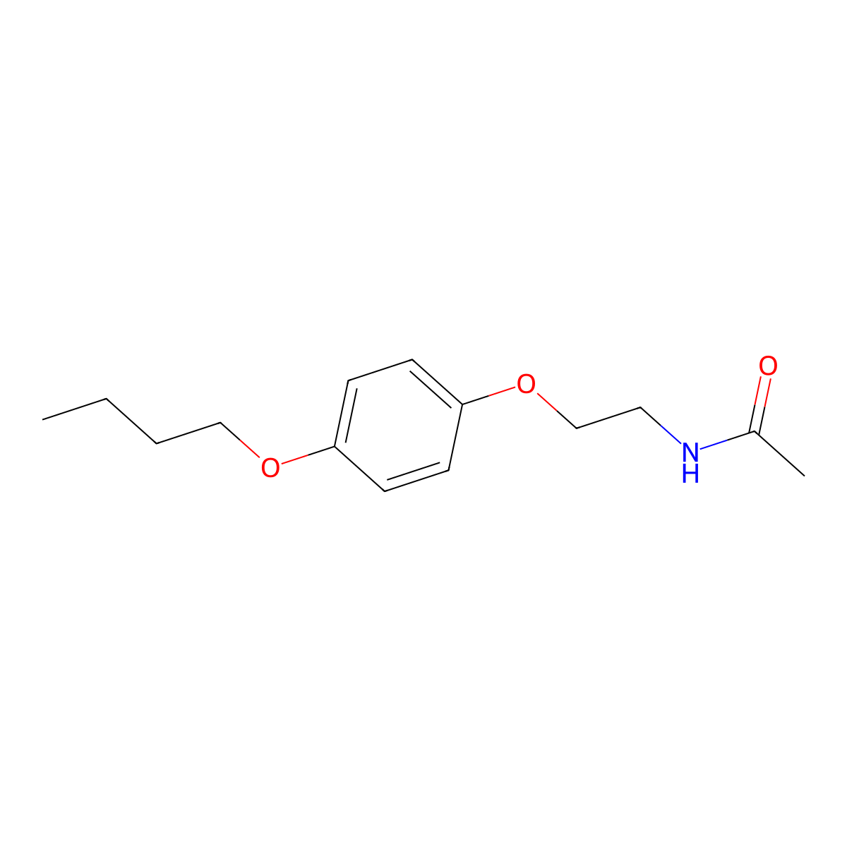 N-[2-(4-butoxyphenoxy)ethyl]acetamide molecular structure, CAS 295361-20-5