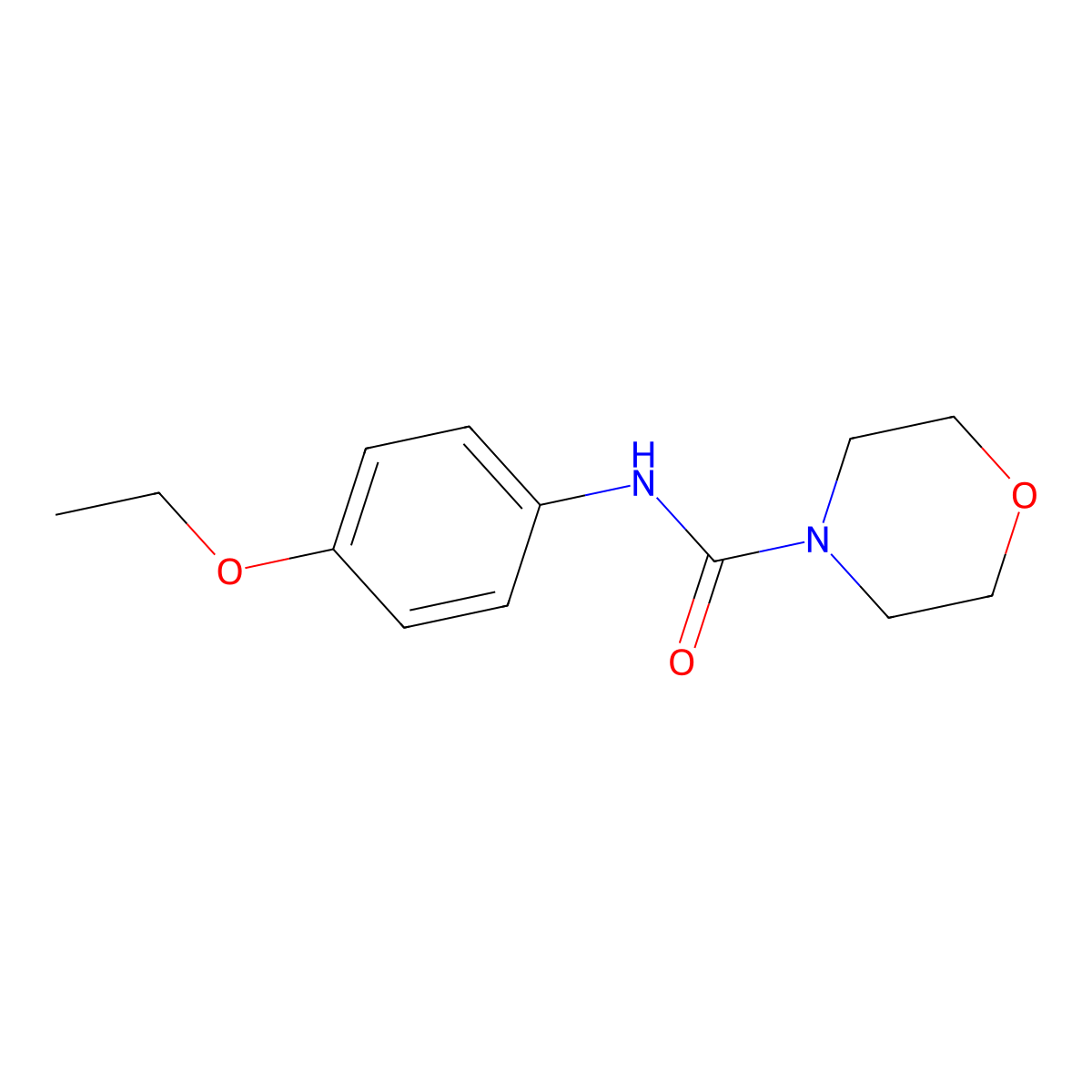 N-(4-ethoxyphenyl)morpholine-4-carboxamide molecular structure, CAS 295364-97-5