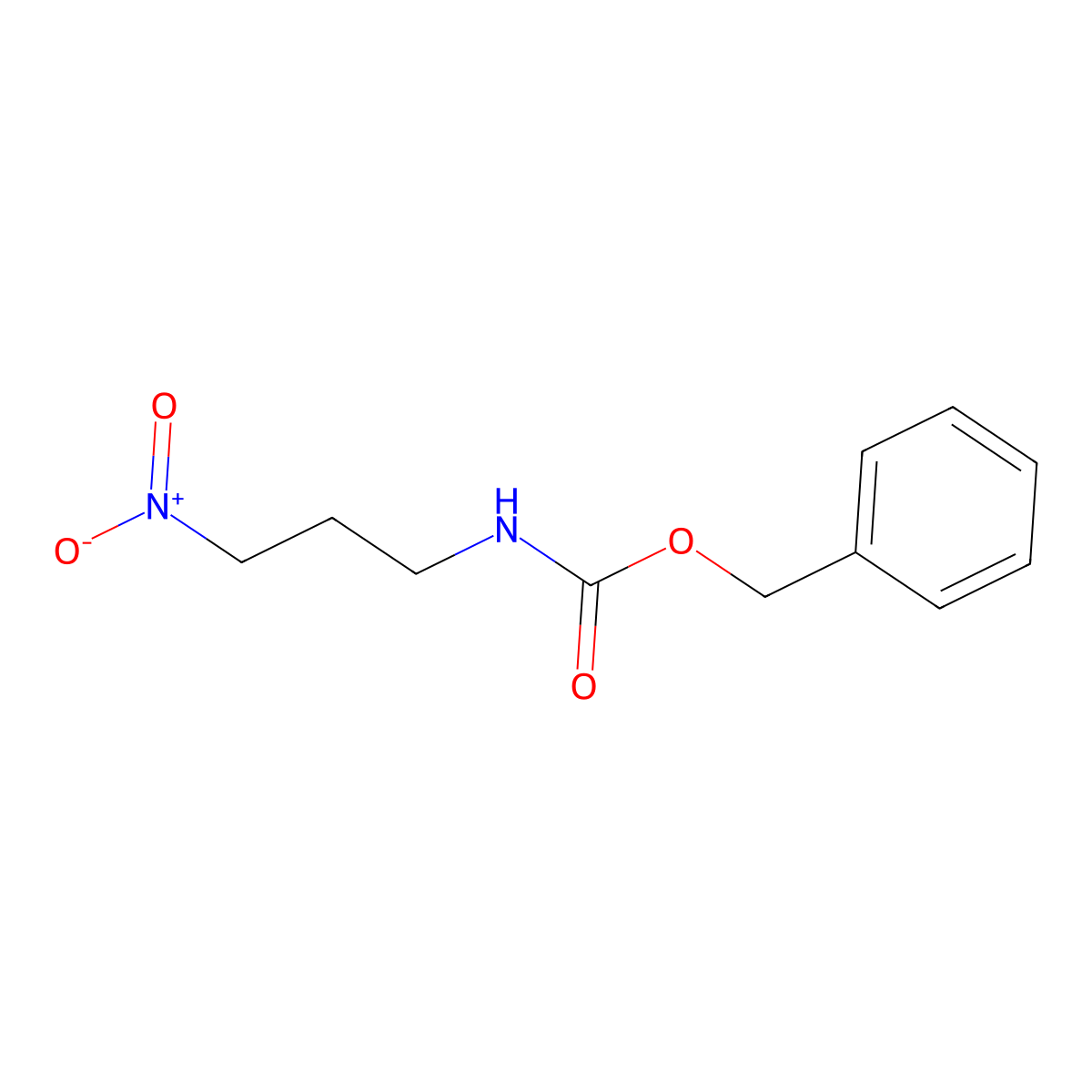 benzyl N-(3-nitropropyl)carbamate molecular structure, CAS 295365-74-1