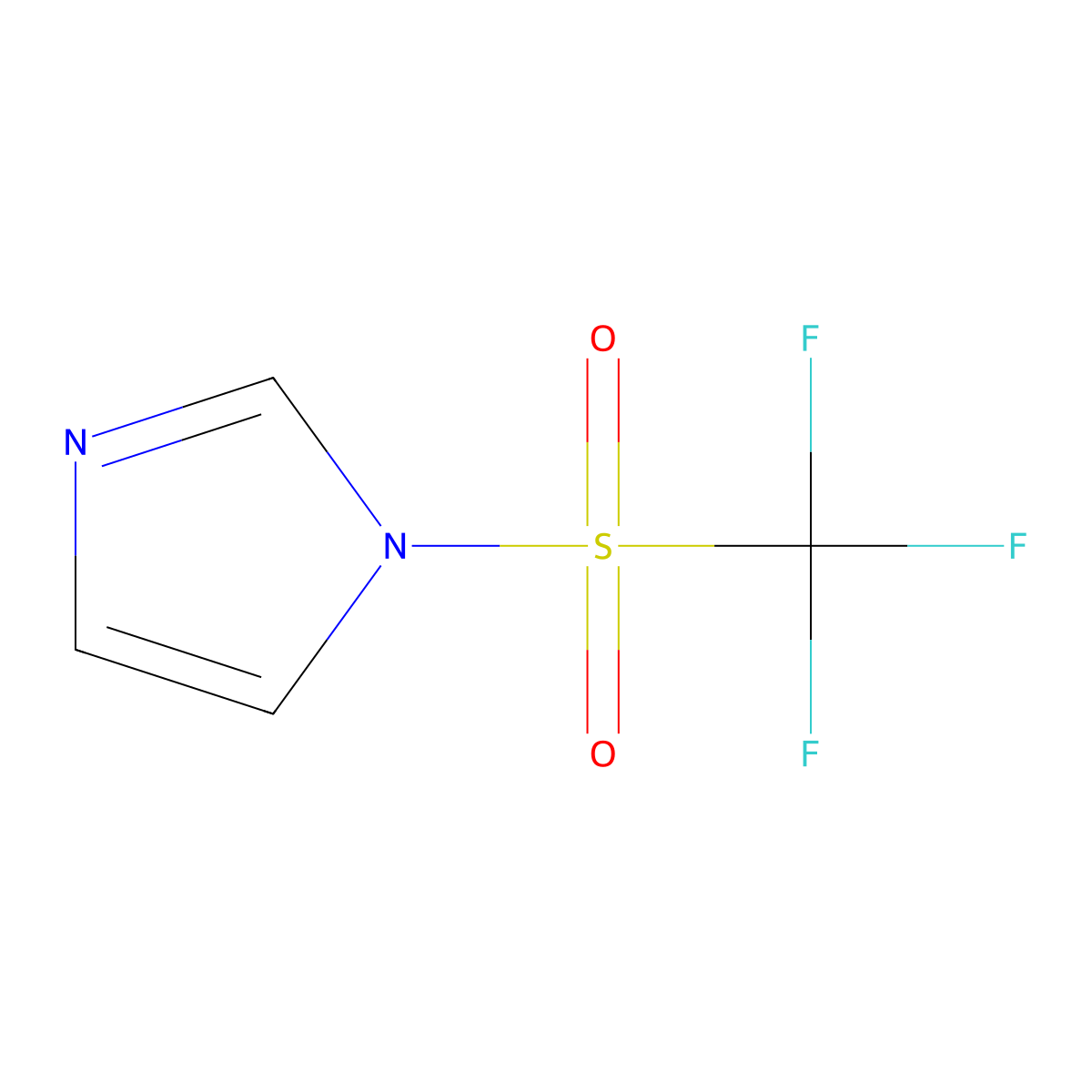 1-[(trifluoromethyl)sulphonyl]-1H-imidazole molecular structure, CAS 29540-81-6