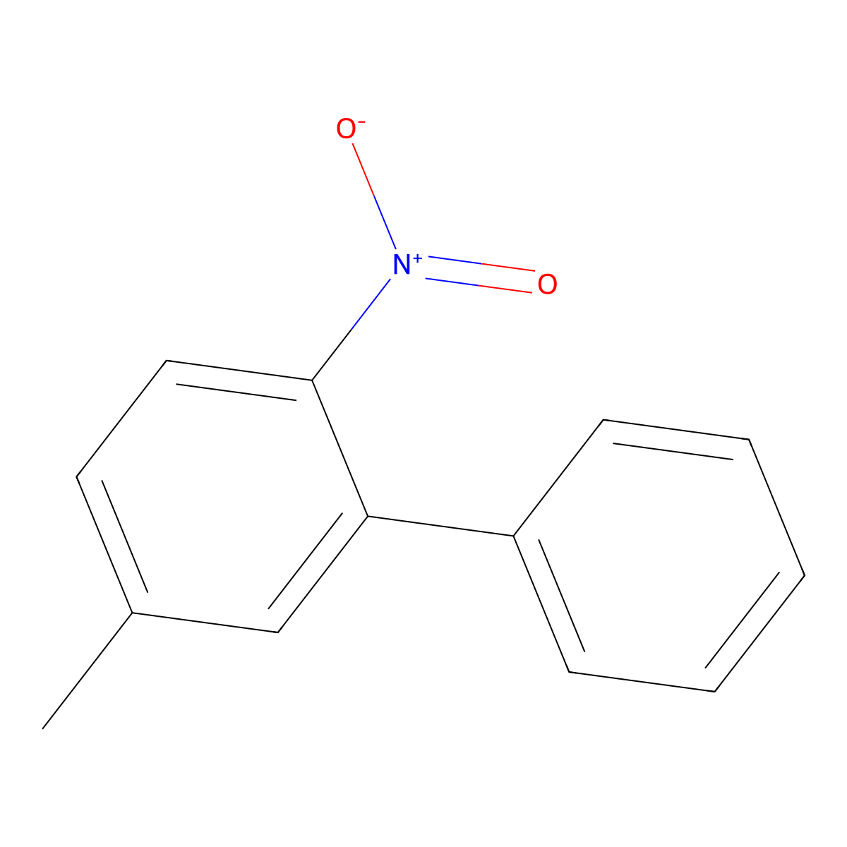 5-Methyl-2-nitro-1,1'-biphenyl molecular structure, CAS 29547-08-8