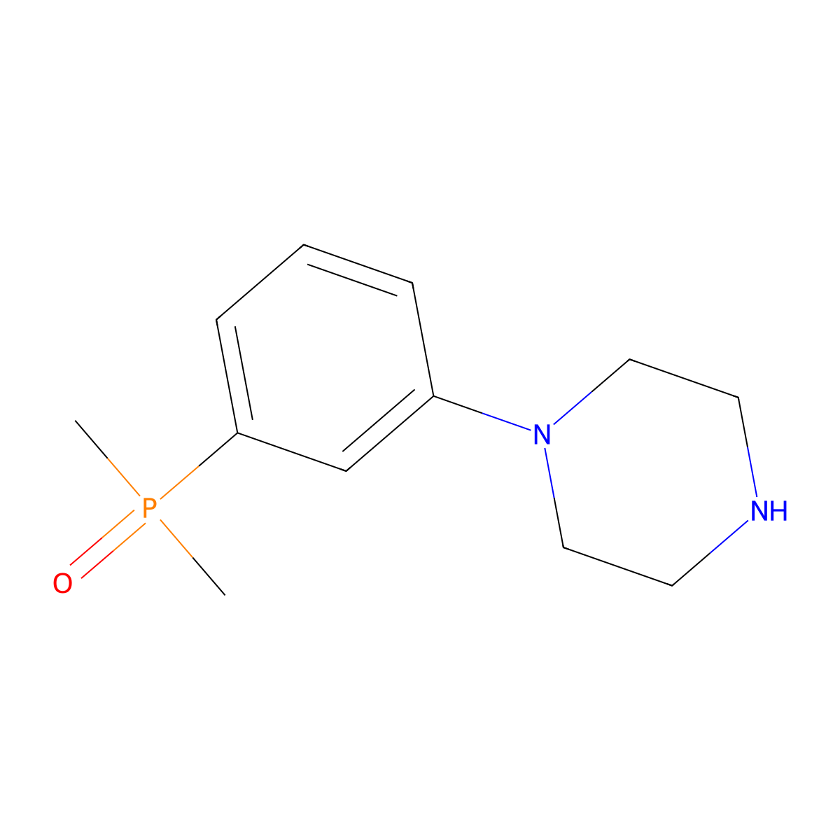 1-[3-(Dimethylphosphoryl)phenyl]piperazine molecular structure, CAS 2954734-99-5
