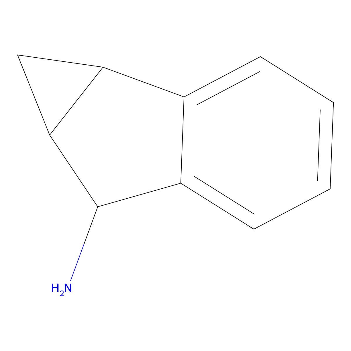 1,1a,6,6a-Tetrahydrocyclopropa[a]inden-6-amine molecular structure, CAS 2954743-34-9