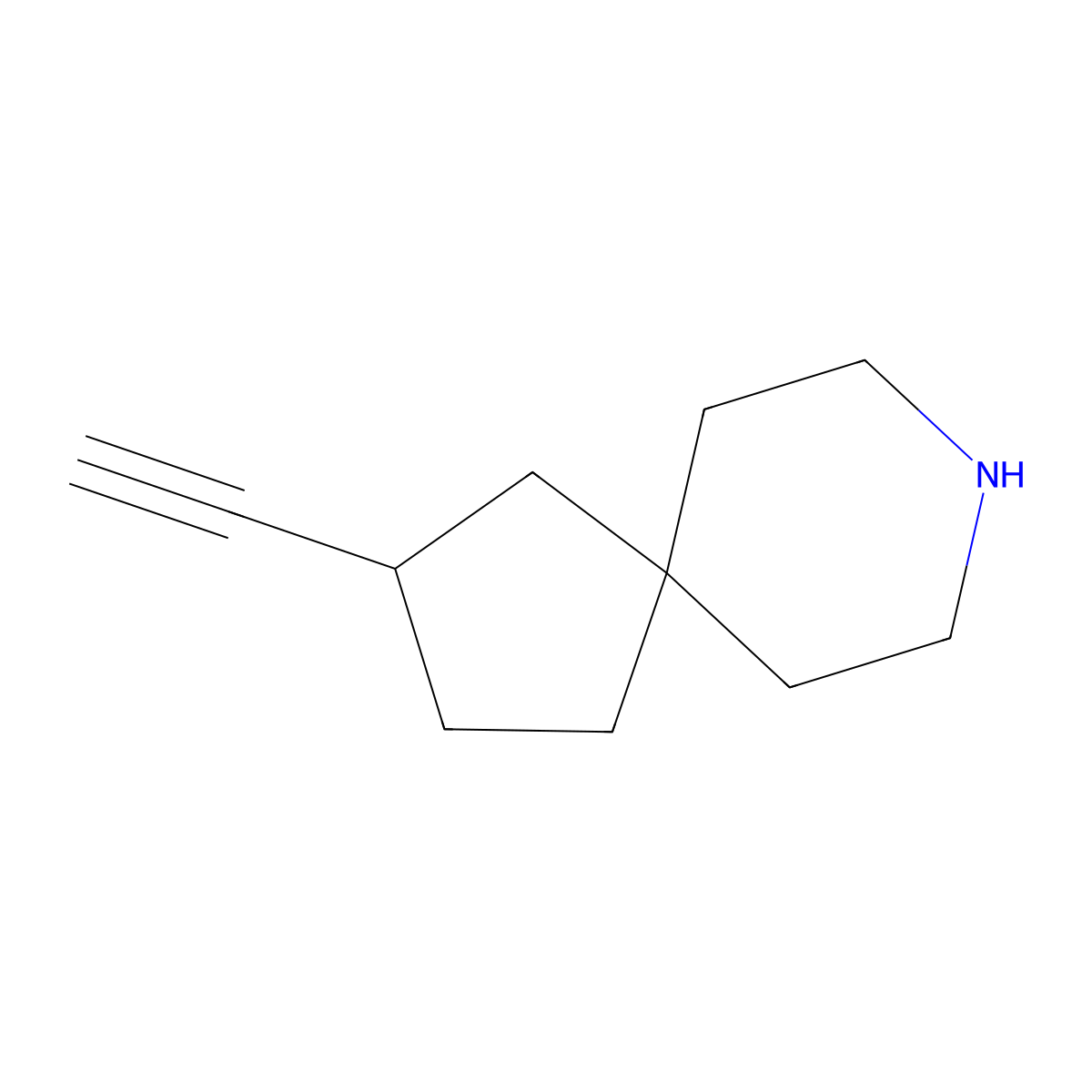 2-Ethynyl-8-azaspiro[4.5]decane molecular structure, CAS 2954744-56-8