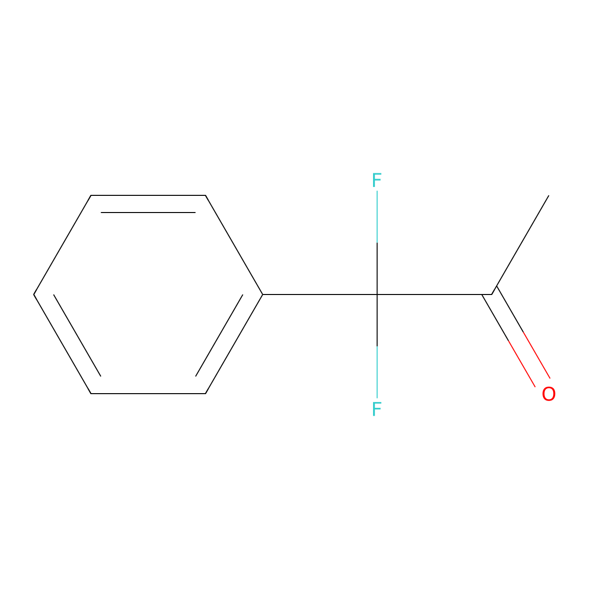 1,1-Difluoro-1-phenylpropan-2-one molecular structure, CAS 29548-91-2