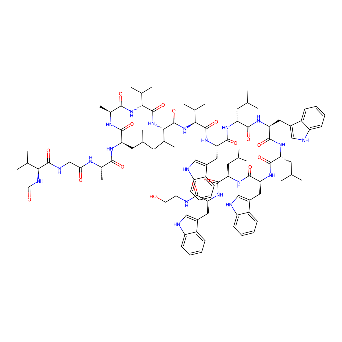 Gramicidina molecular structure, CAS 2954858-28-5