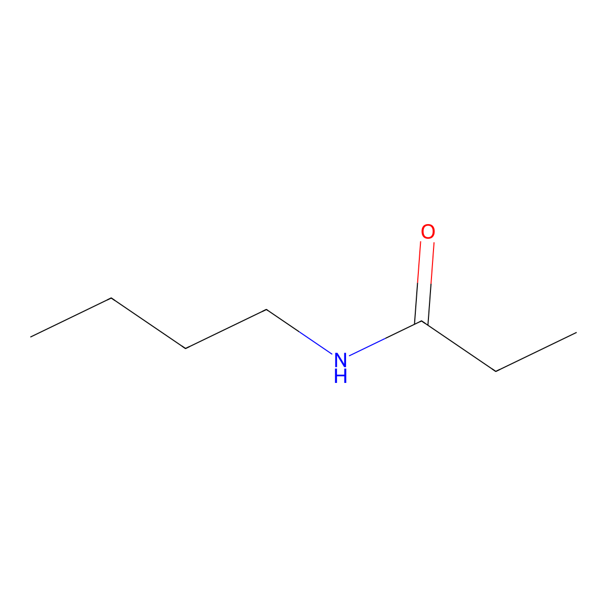 N-Butylpropanamide molecular structure, CAS 2955-67-1