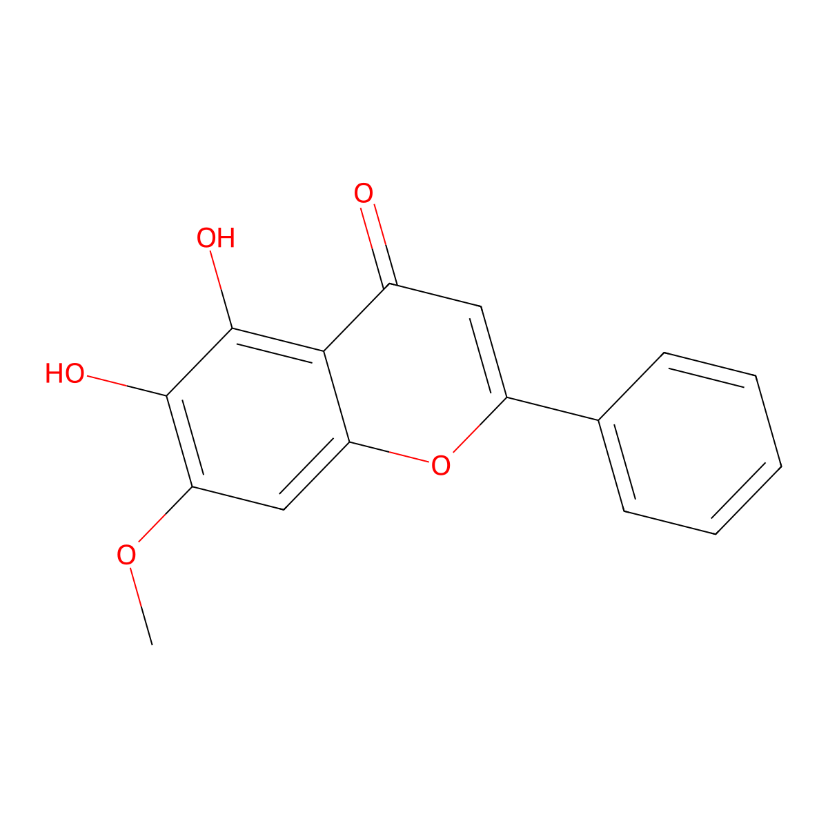 Negletein molecular structure, CAS 29550-13-8