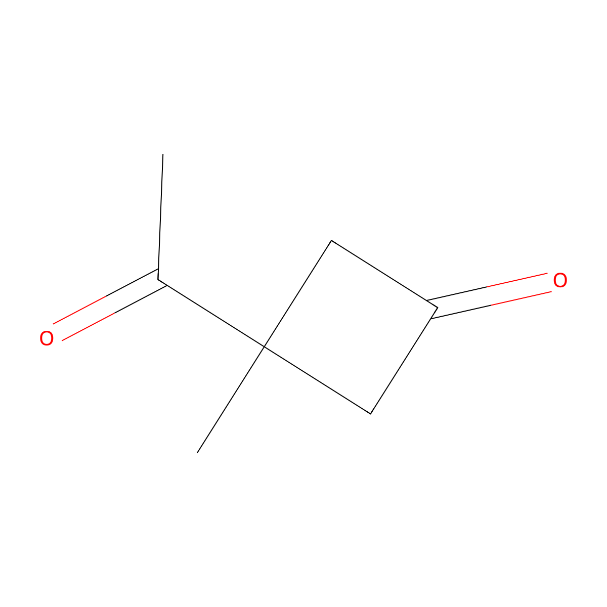 3-Acetyl-3-methyl-cyclobutanone molecular structure, CAS 2955551-72-9