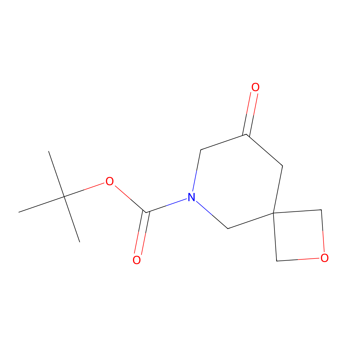 Tert-butyl 8-oxo-2-oxa-6-azaspiro[3.5]nonane-6-carboxylate molecular structure, CAS 2955561-68-7