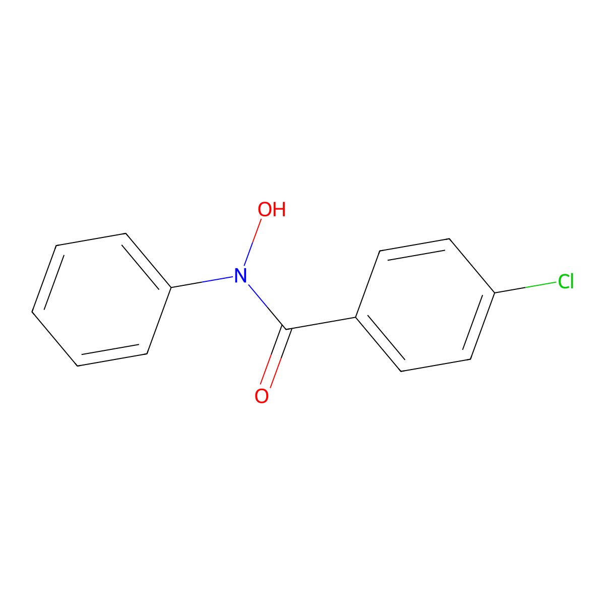 4-Chloro-N-phenylbenzohydroxamic acid molecular structure, CAS 29556-28-3