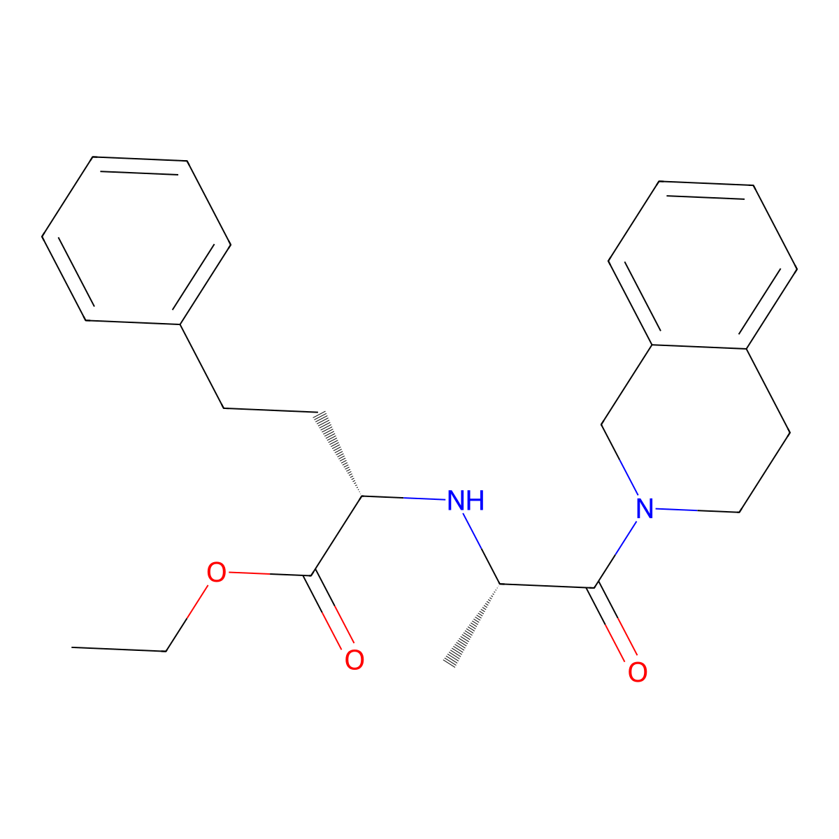 ethyl (2S)-2-[[(2S)-1-(3,4-dihydro-1H-isoquinolin-2-yl)-1-oxopropan-2-yl]amino]-4-phenylbutanoate molecular structure, CAS 2955636-30-1
