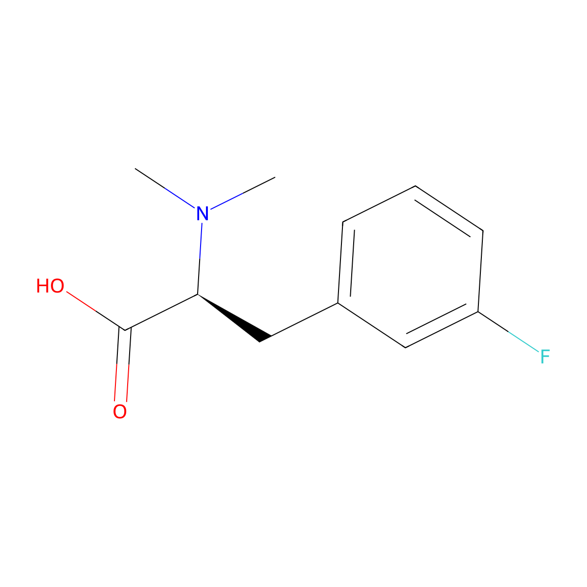 (2S)-2-(dimethylamino)-3-(3-fluorophenyl)propanoic acid molecular structure, CAS 2955636-40-3
