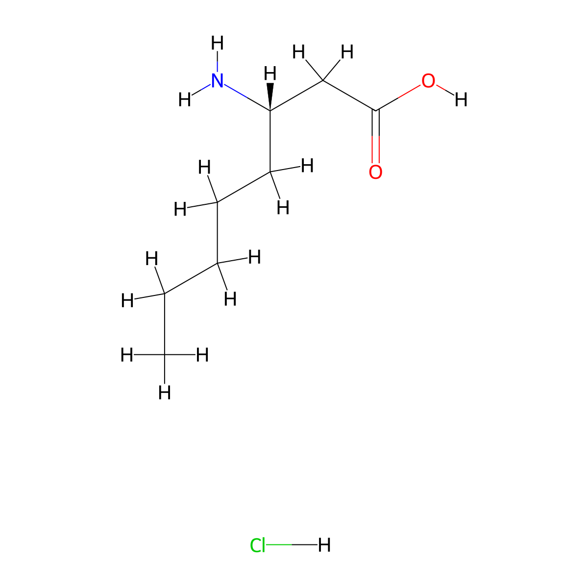 (S)-3-Aminooctanoic acid hydrochloride molecular structure, CAS 2955636-41-4