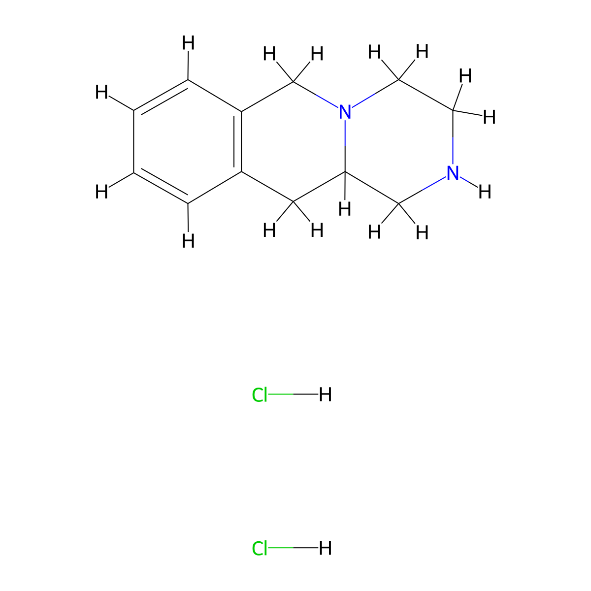 1H,2H,3H,4H,6H,11H,11aH-pyrazino[1,2-b]isoquinoline dihydrochloride molecular structure, CAS 2955708-04-8