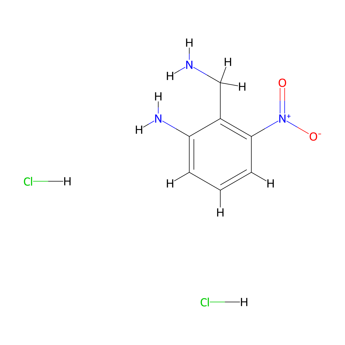 2-(Aminomethyl)-3-nitroaniline;dihydrochloride molecular structure, CAS 2955708-25-3