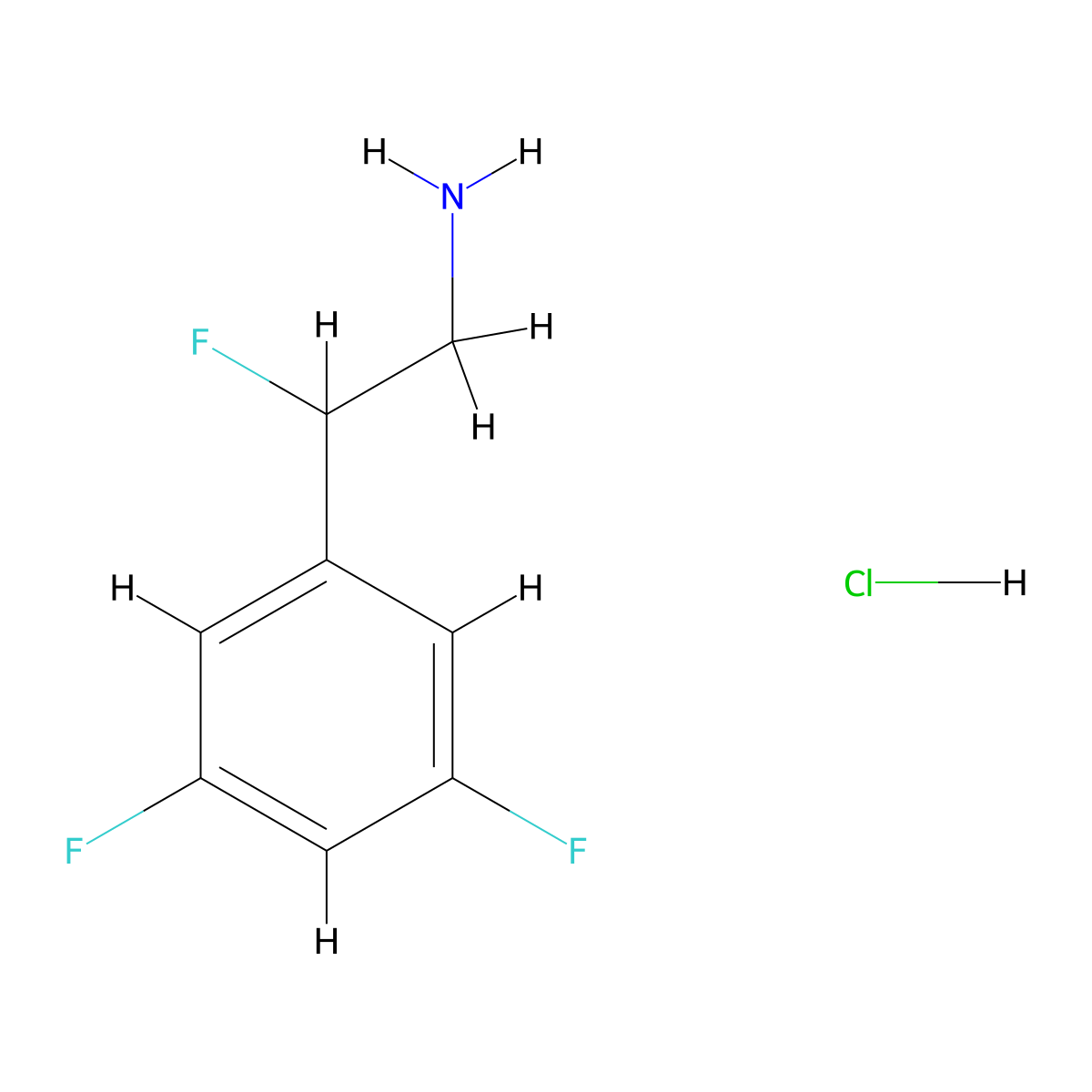 2-(3,5-Difluorophenyl)-2-fluoroethan-1-amine hydrochloride molecular structure, CAS 2955708-41-3
