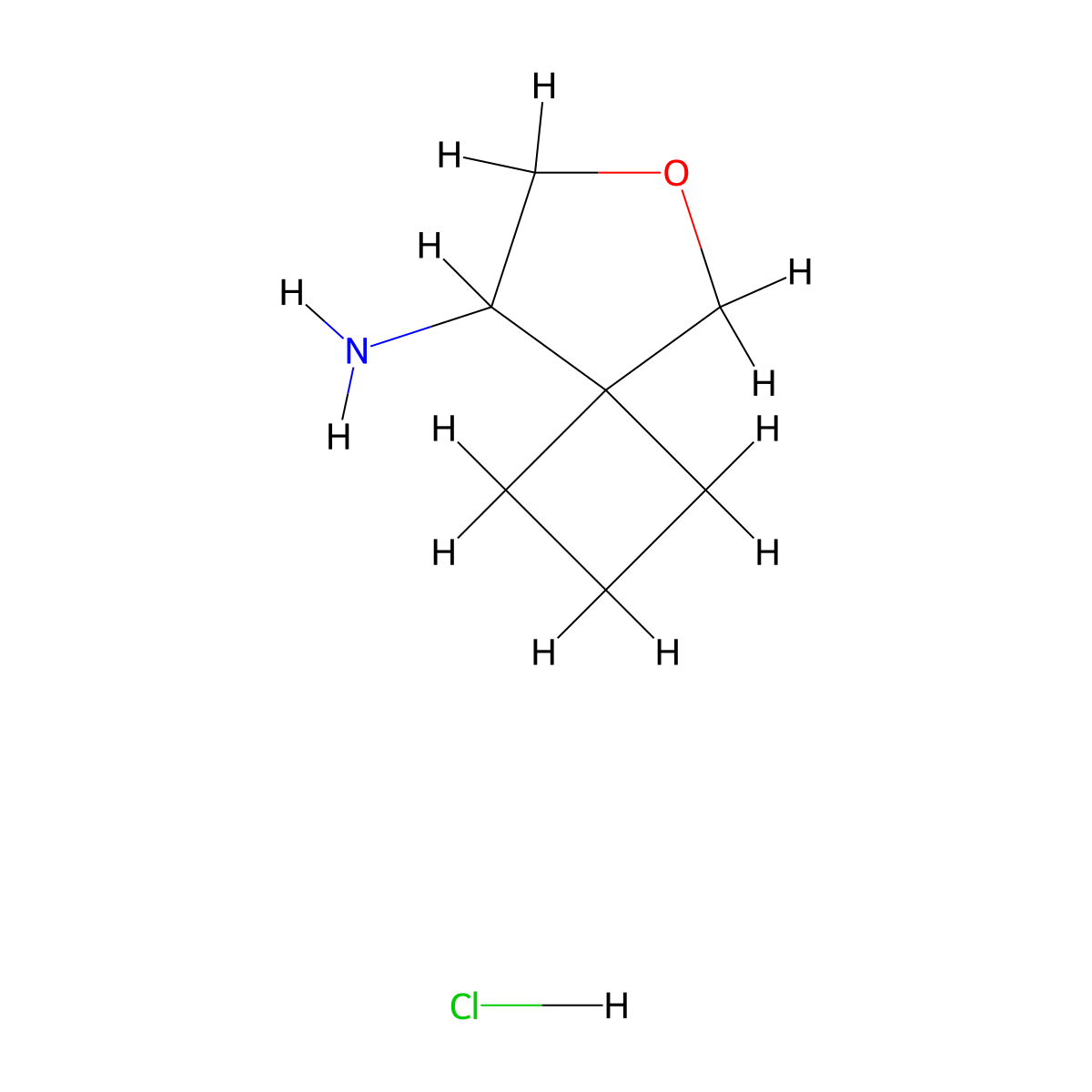 6-Oxaspiro[3.4]octan-8-amine;hydrochloride molecular structure, CAS 2955708-87-7