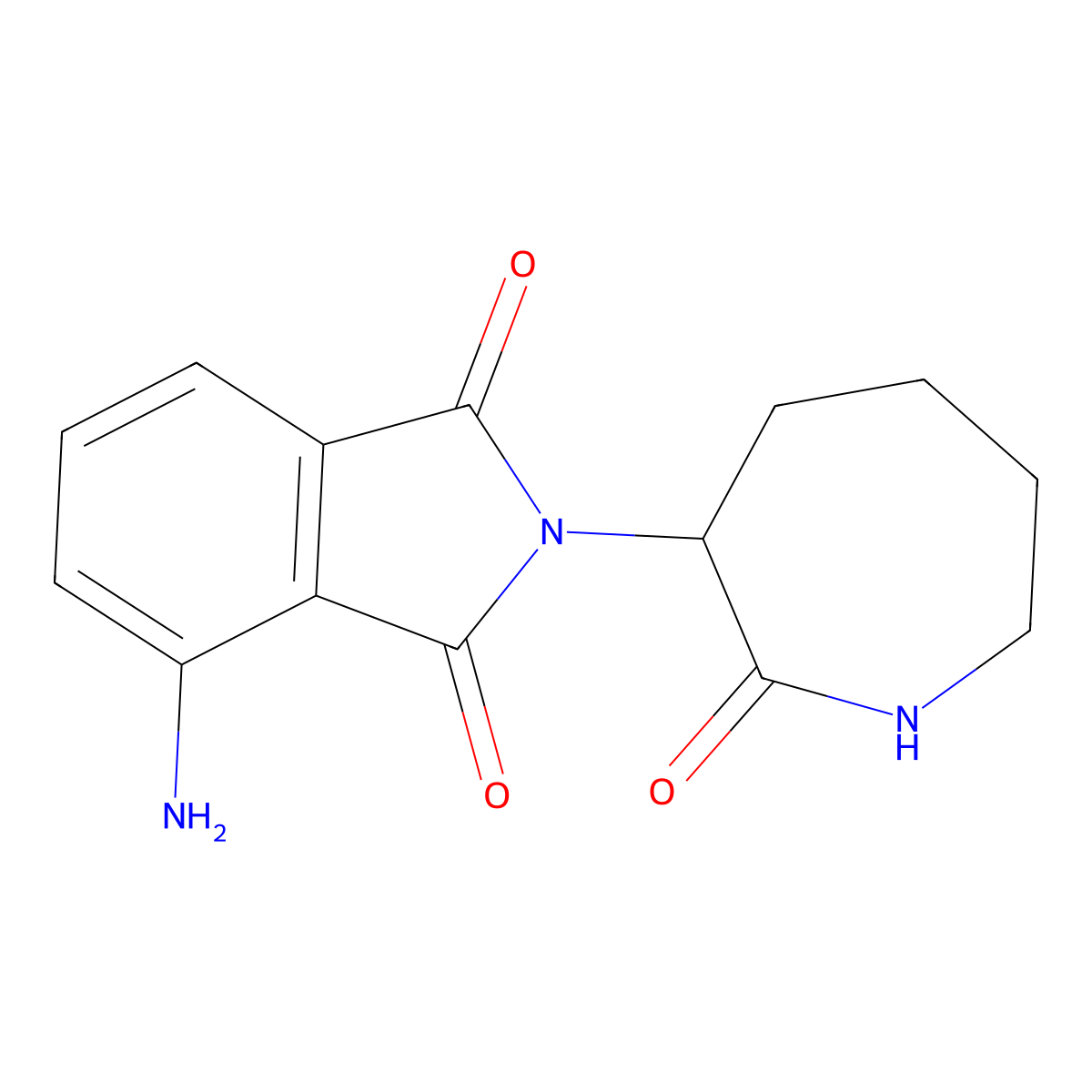 4-amino-2-(2-oxoazepan-3-yl)-2,3-dihydro-1H-isoindole-1,3-dione molecular structure, CAS 2955708-92-4