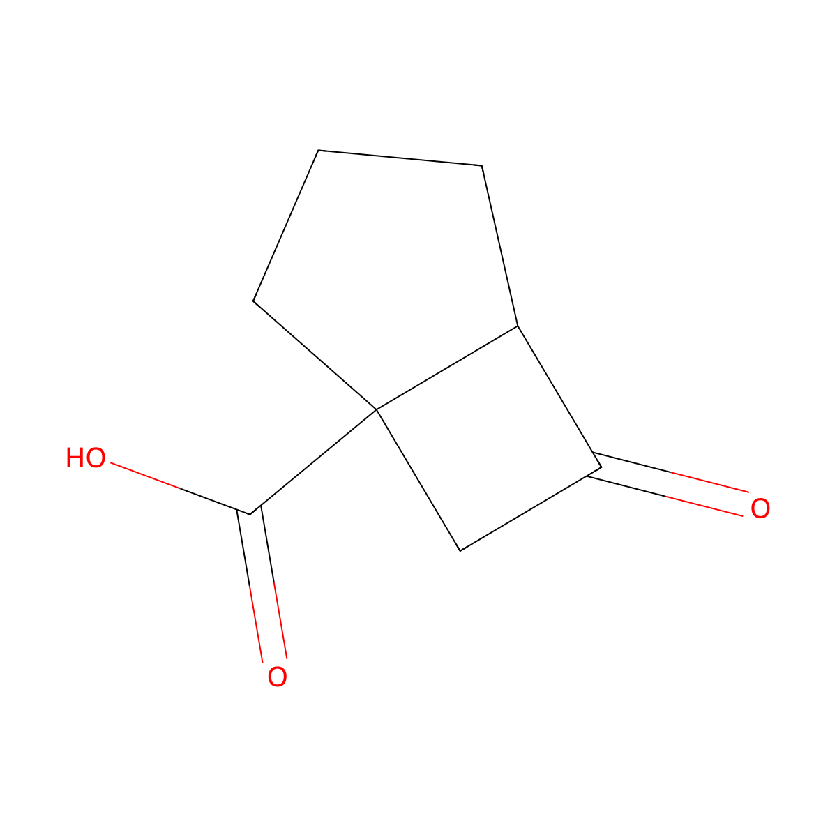6-Oxobicyclo[3.2.0]heptane-1-carboxylic acid molecular structure, CAS 2955709-90-5