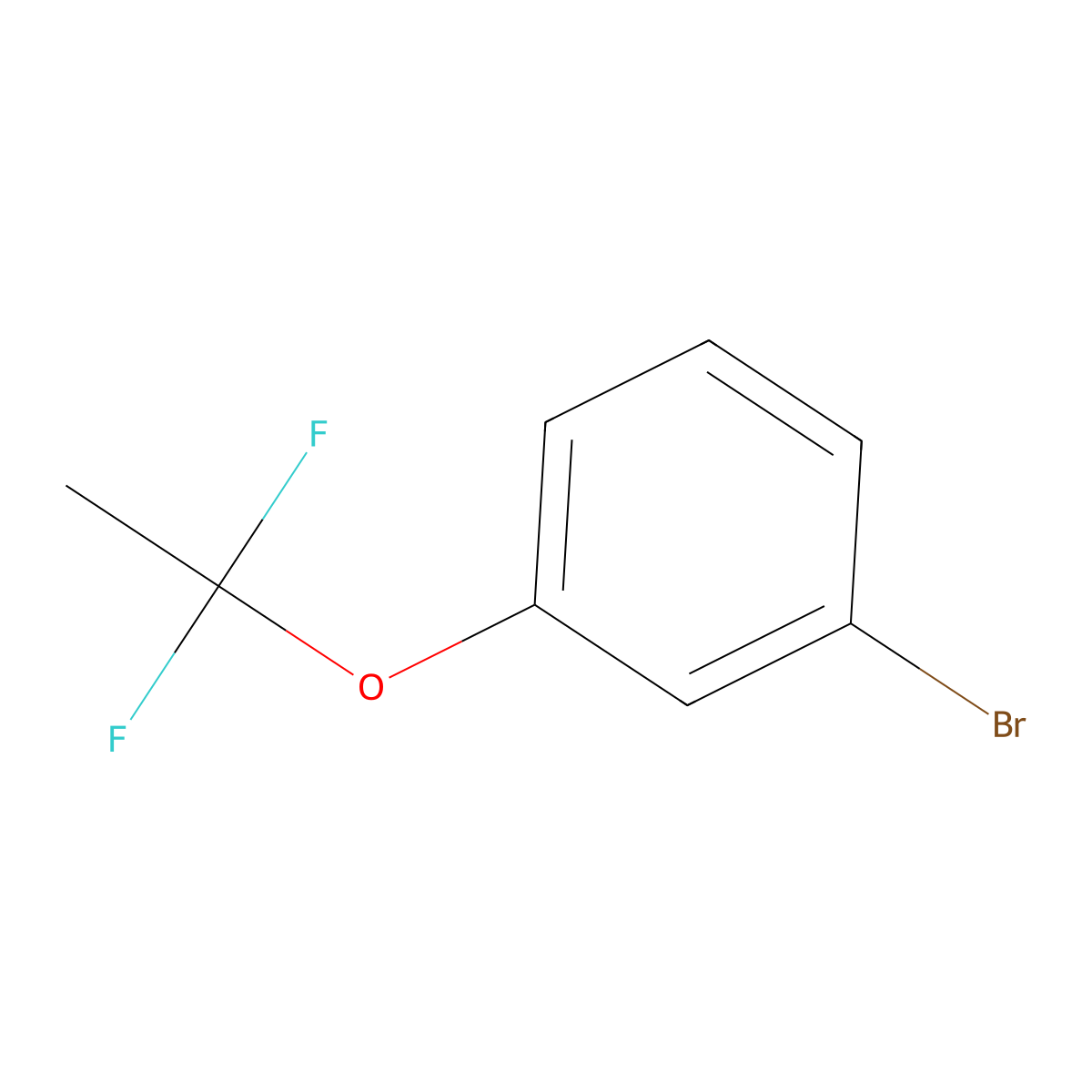 1-Bromo-3-(1,1-difluoroethoxy)benzene molecular structure, CAS 2955710-03-7