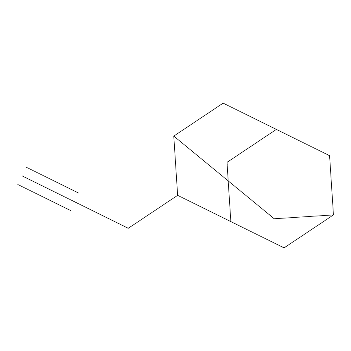 2-(Prop-2-yn-1-yl)adamantane molecular structure, CAS 2955710-83-3