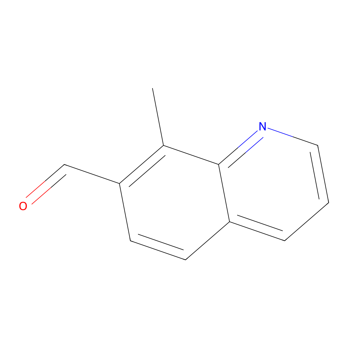 8-Methylquinoline-7-carbaldehyde molecular structure, CAS 2955710-85-5