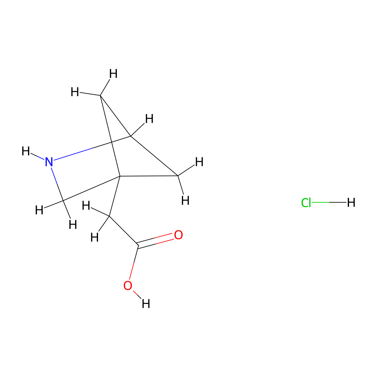 2-{2-Azabicyclo[2.1.1]hexan-4-yl}acetic acid hydrochloride molecular structure, CAS 2955710-90-2