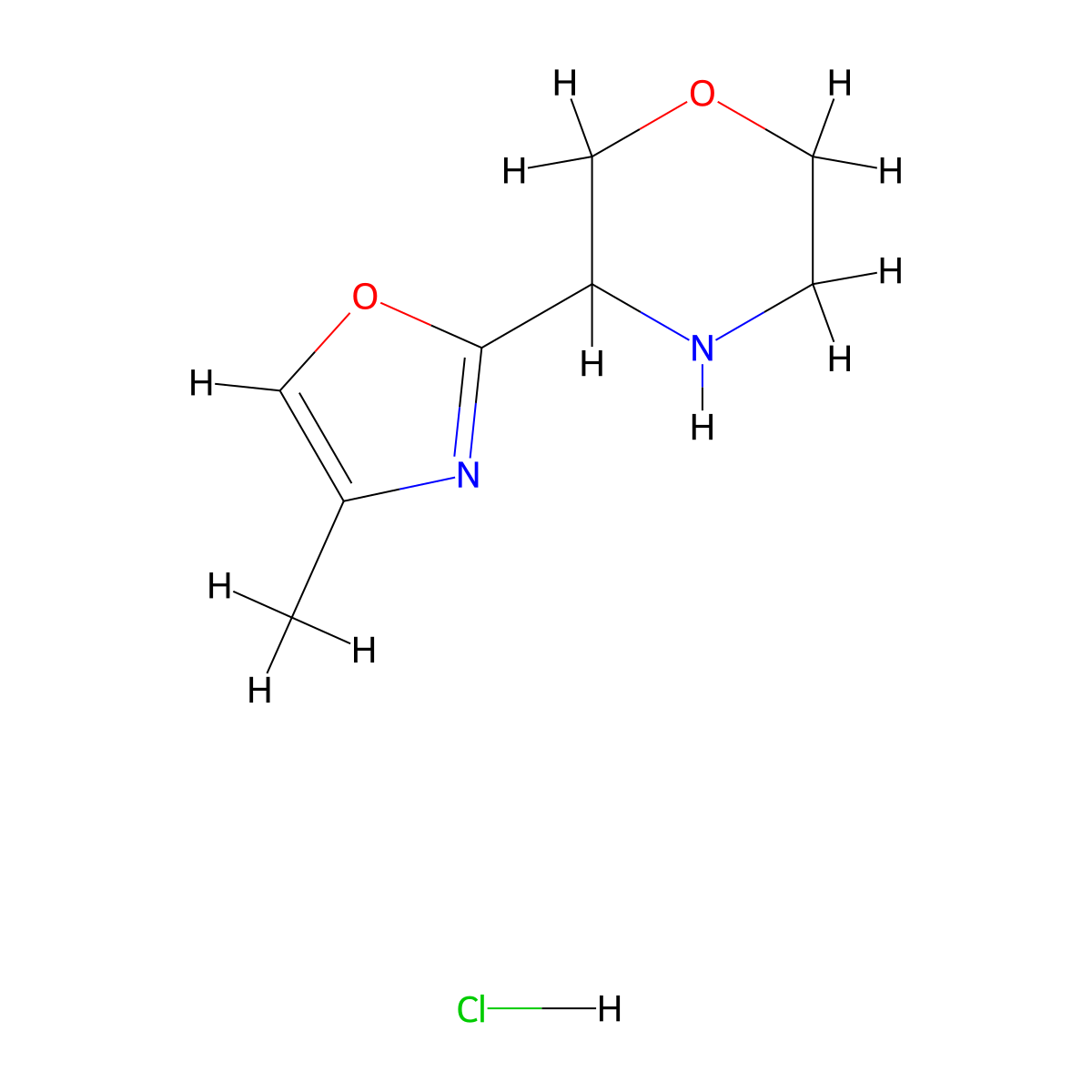 3-(4-Methyl-1,3-oxazol-2-yl)morpholine hydrochloride molecular structure, CAS 2955711-05-2