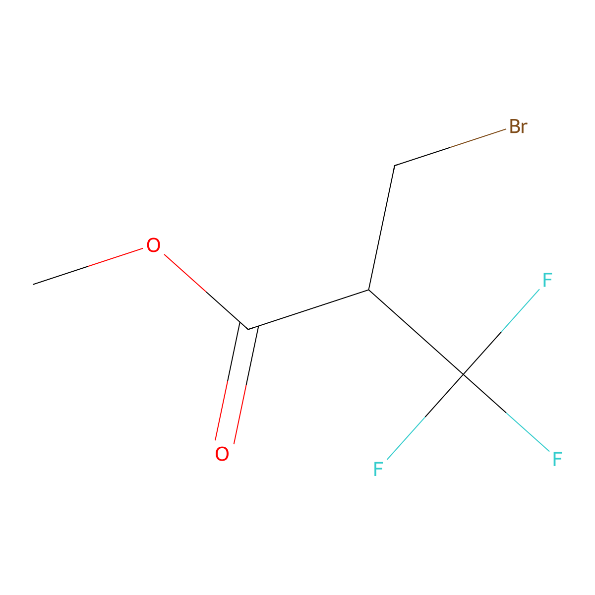 Methyl 3-bromo-2-(trifluoromethyl)propanoate molecular structure, CAS 2955711-07-4