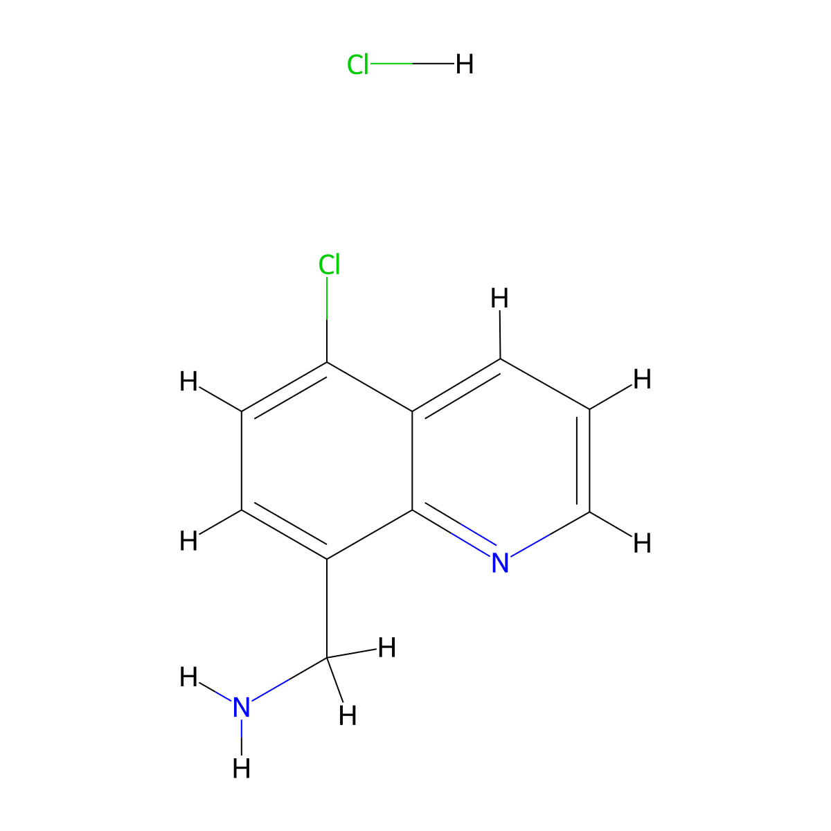 1-(5-Chloroquinolin-8-yl)methanamine hydrochloride molecular structure, CAS 2955711-21-2
