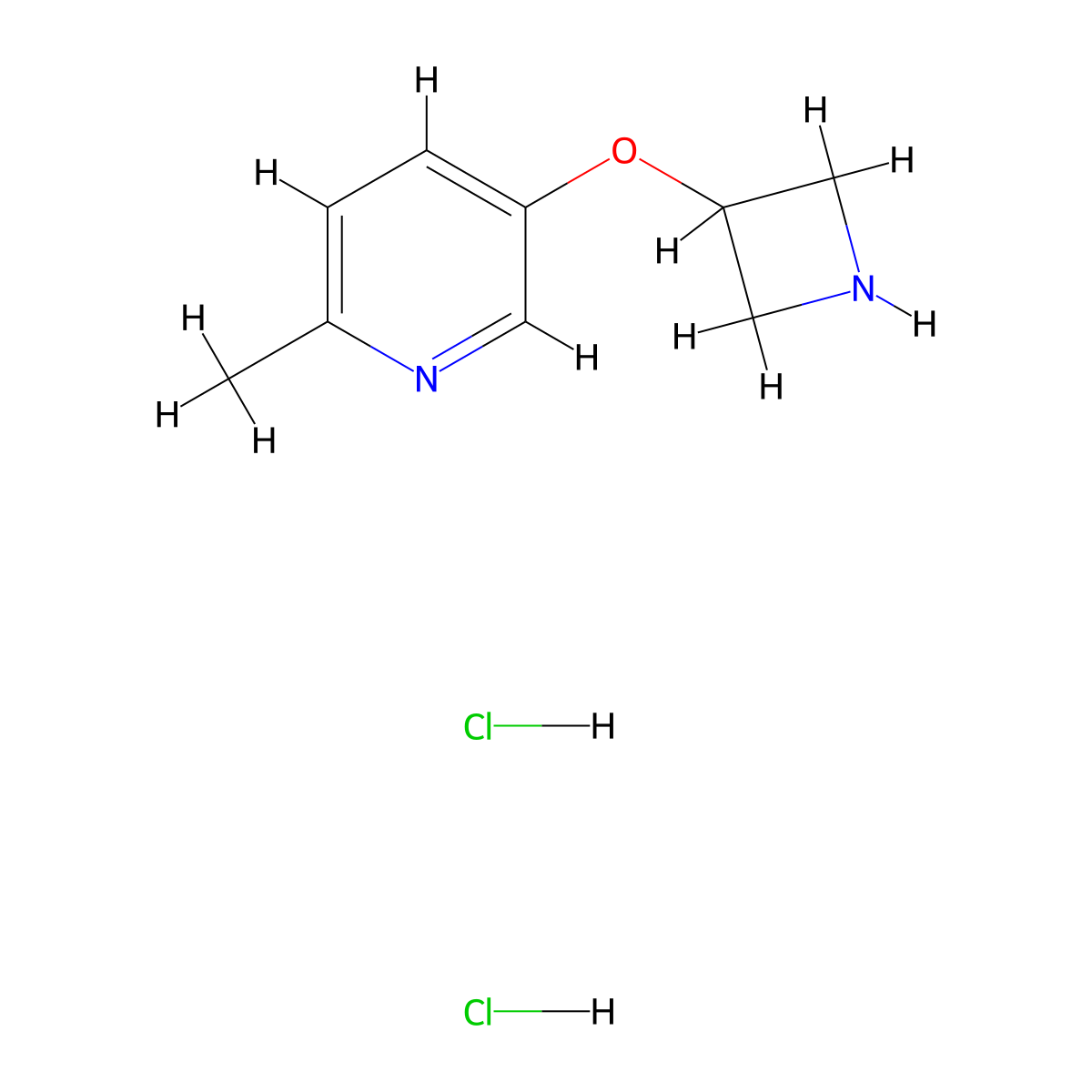 5-(Azetidin-3-yloxy)-2-methylpyridine;dihydrochloride molecular structure, CAS 2955711-34-7