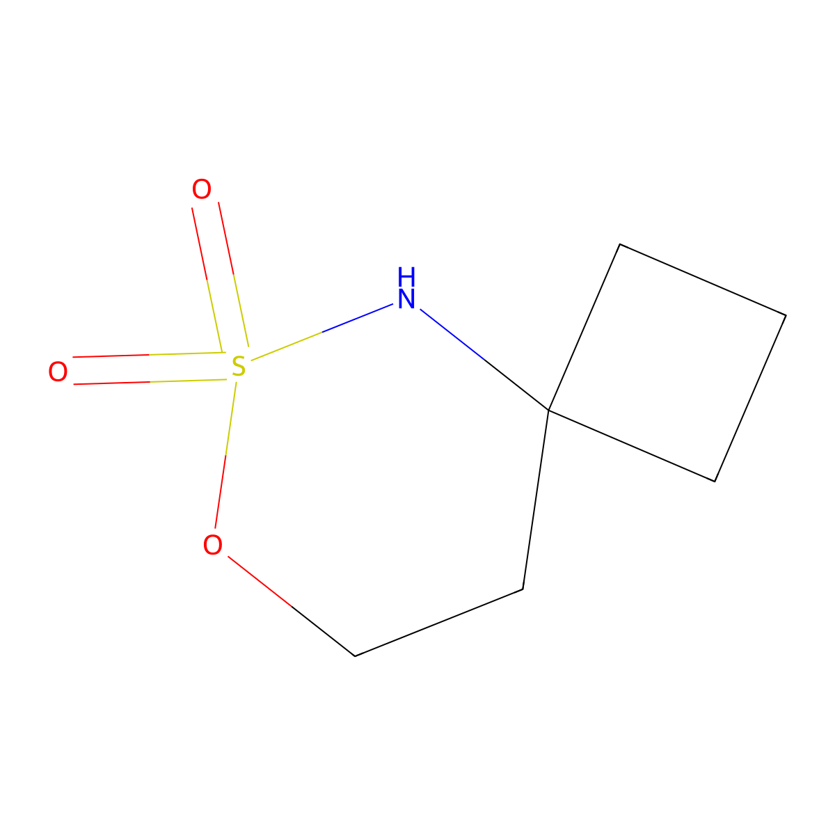 7-Oxa-6lambda6-thia-5-azaspiro[3.5]nonane-6,6-dione molecular structure, CAS 2955711-91-6