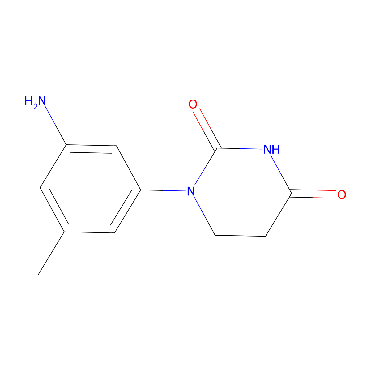 1-(3-Amino-5-methylphenyl)-1,3-diazinane-2,4-dione molecular structure, CAS 2955711-98-3