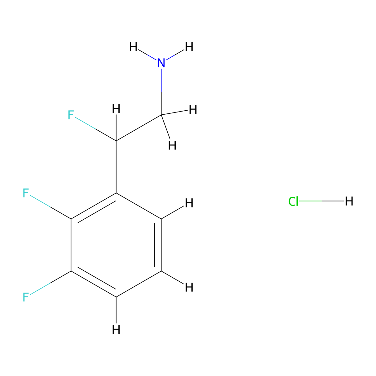 2-(2,3-Difluorophenyl)-2-fluoroethan-1-amine hydrochloride molecular structure, CAS 2955712-15-7
