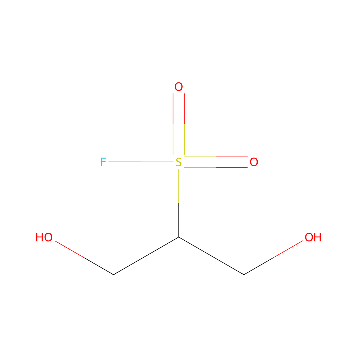 1,3-Dihydroxypropane-2-sulfonyl fluoride molecular structure, CAS 2955712-66-8