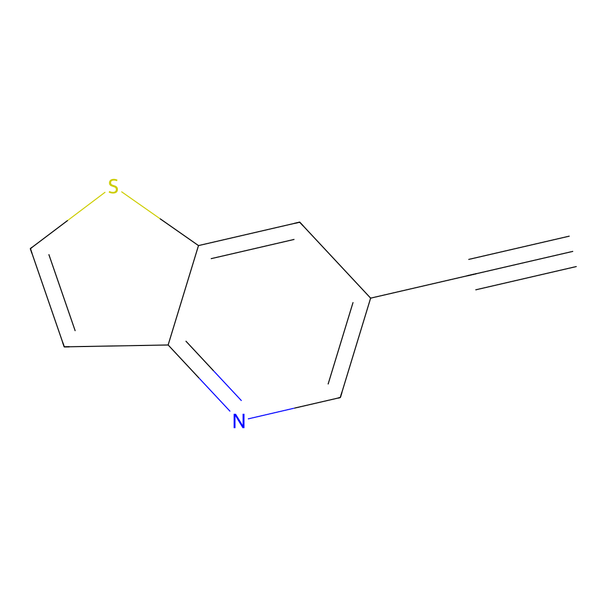 6-Ethynylthieno[3,2-b]pyridine molecular structure, CAS 2955713-23-0
