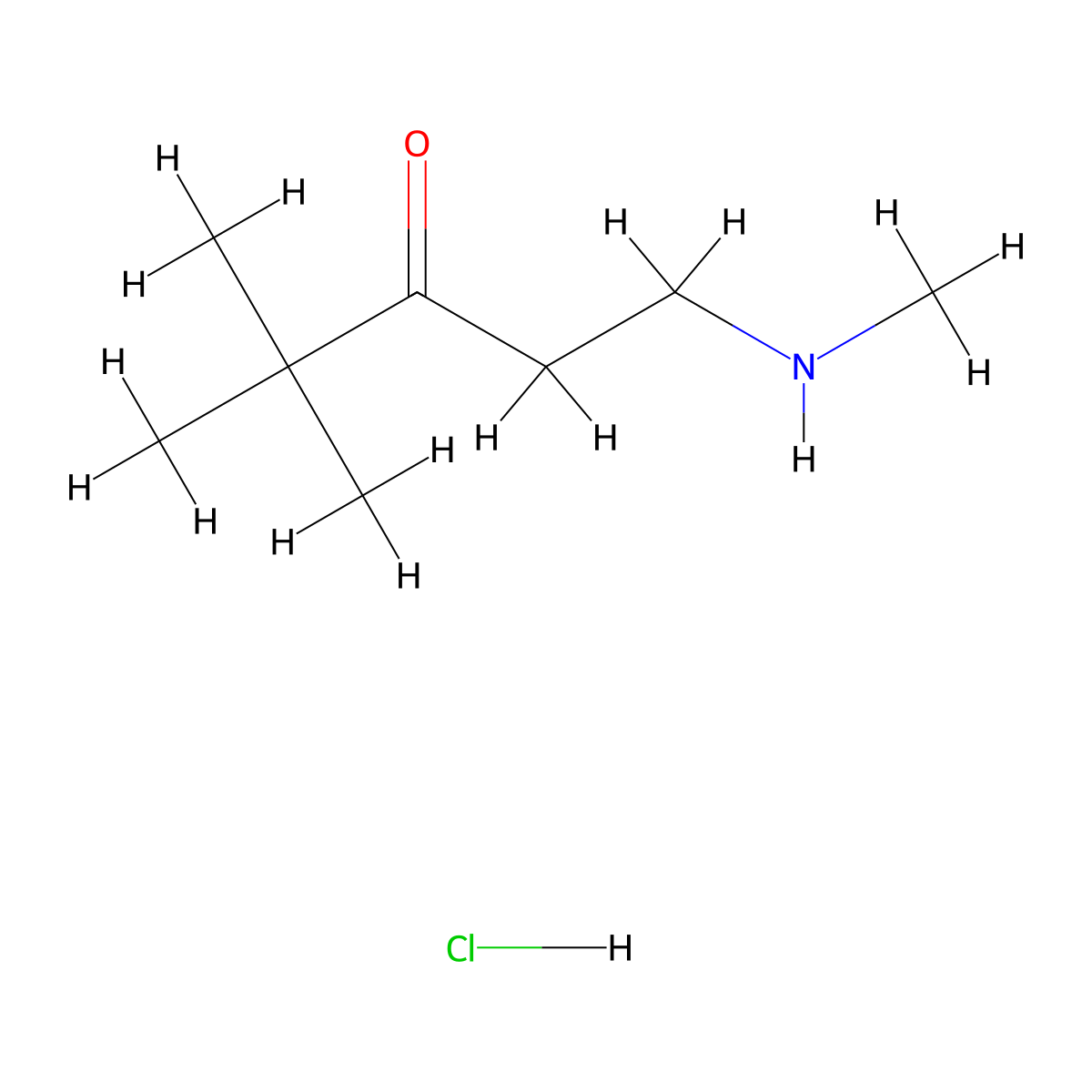 4,4-Dimethyl-1-(methylamino)pentan-3-one hydrochloride molecular structure, CAS 2955713-50-3