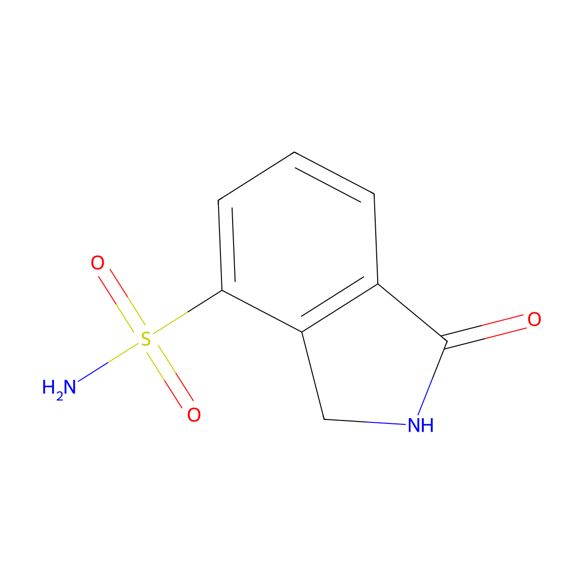 1-oxo-2,3-dihydro-1H-isoindole-4-sulfonamide molecular structure, CAS 2955713-78-5